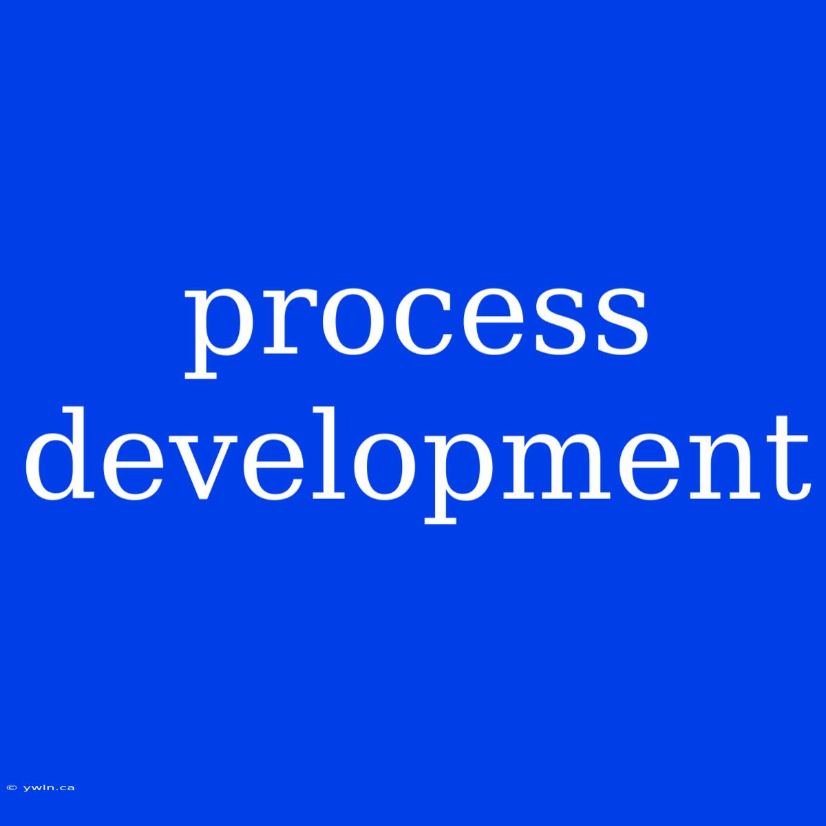 Process Development