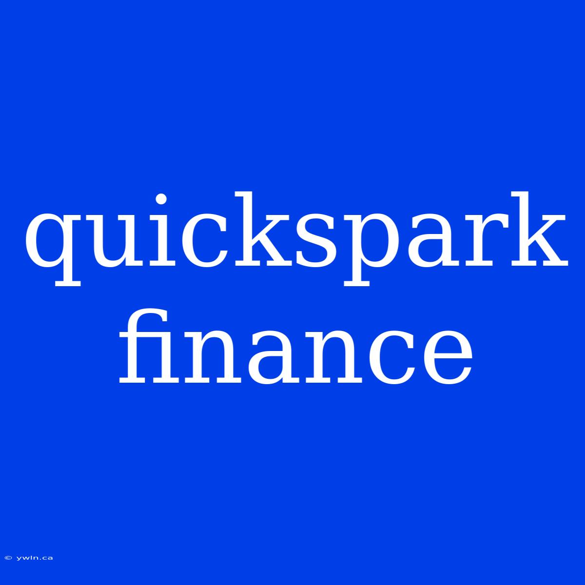 Quickspark Finance