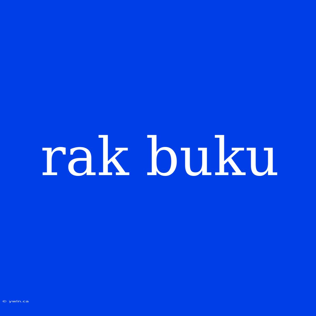 Rak Buku