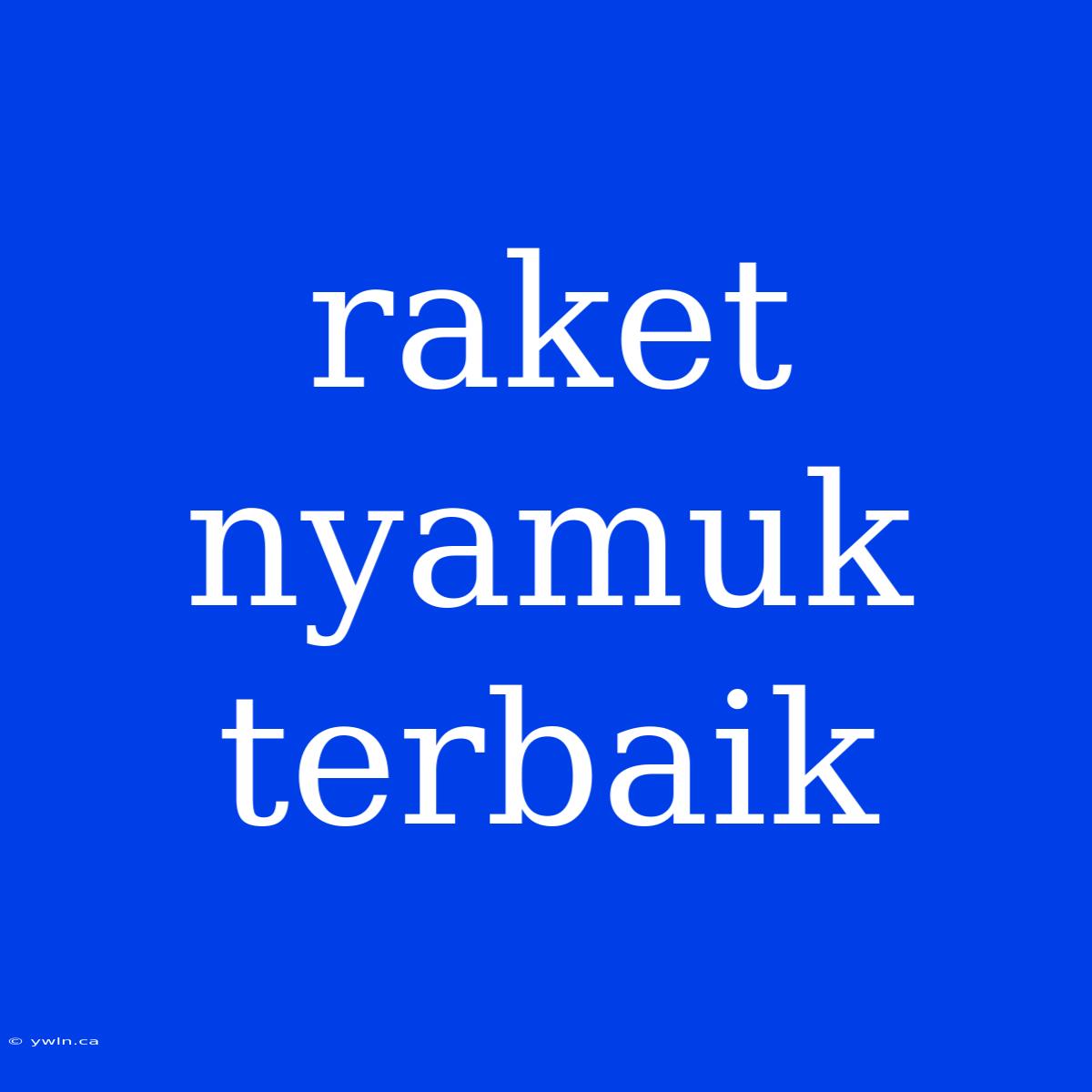 Raket Nyamuk Terbaik