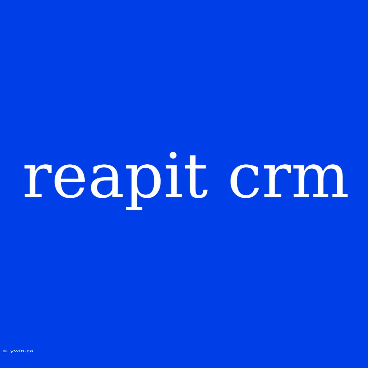 Reapit Crm