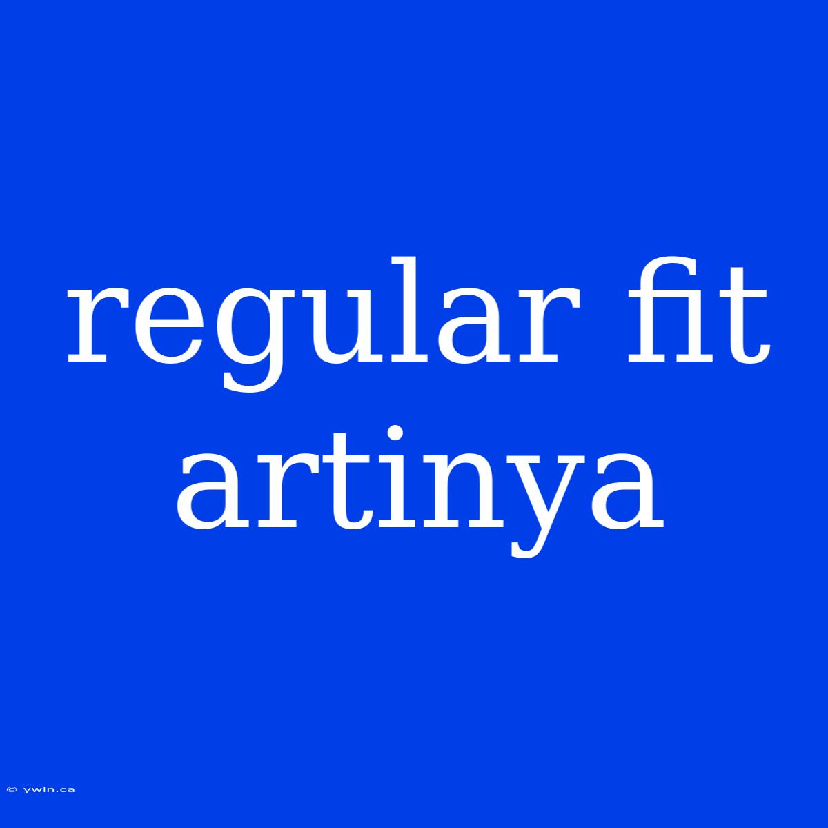 Regular Fit Artinya