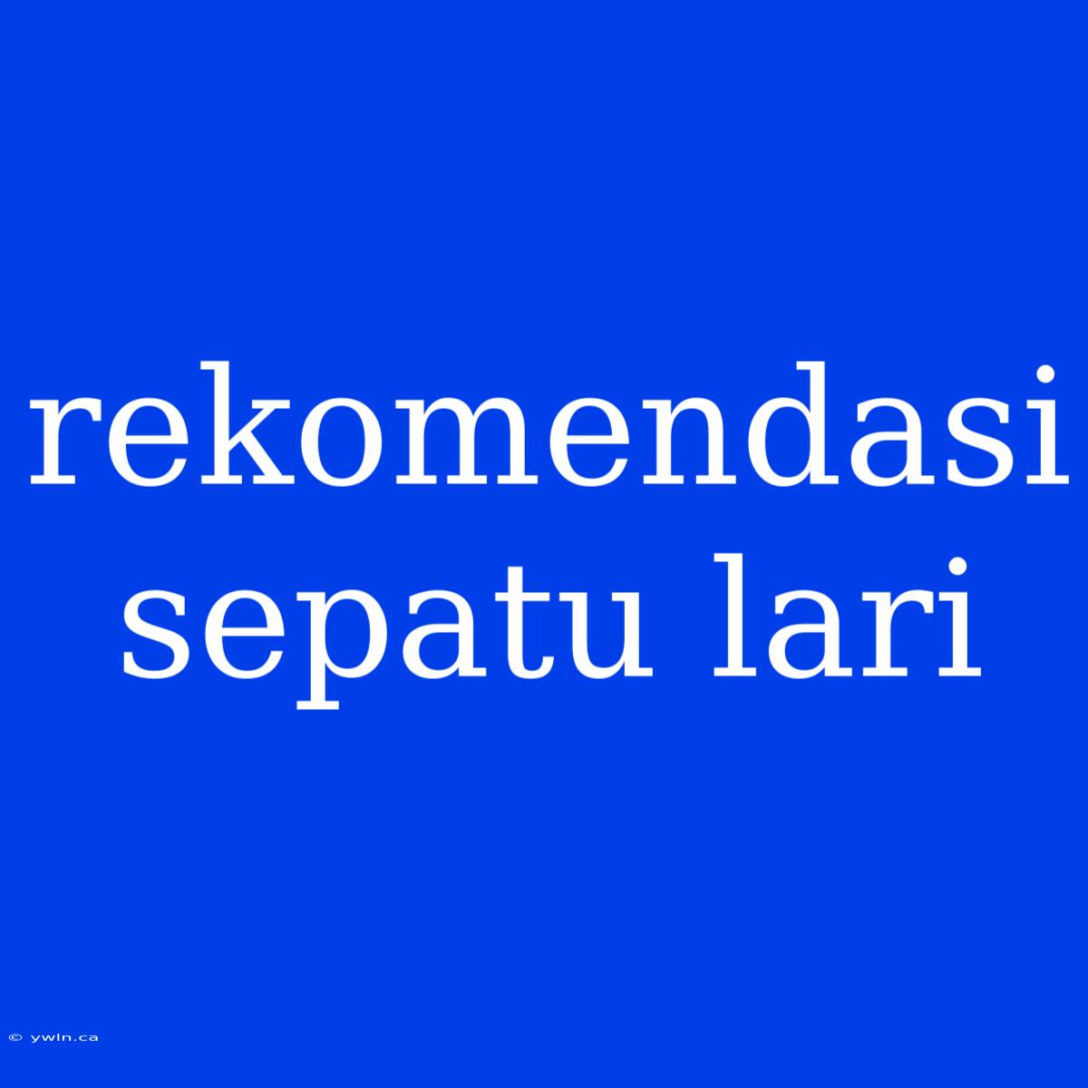 Rekomendasi Sepatu Lari