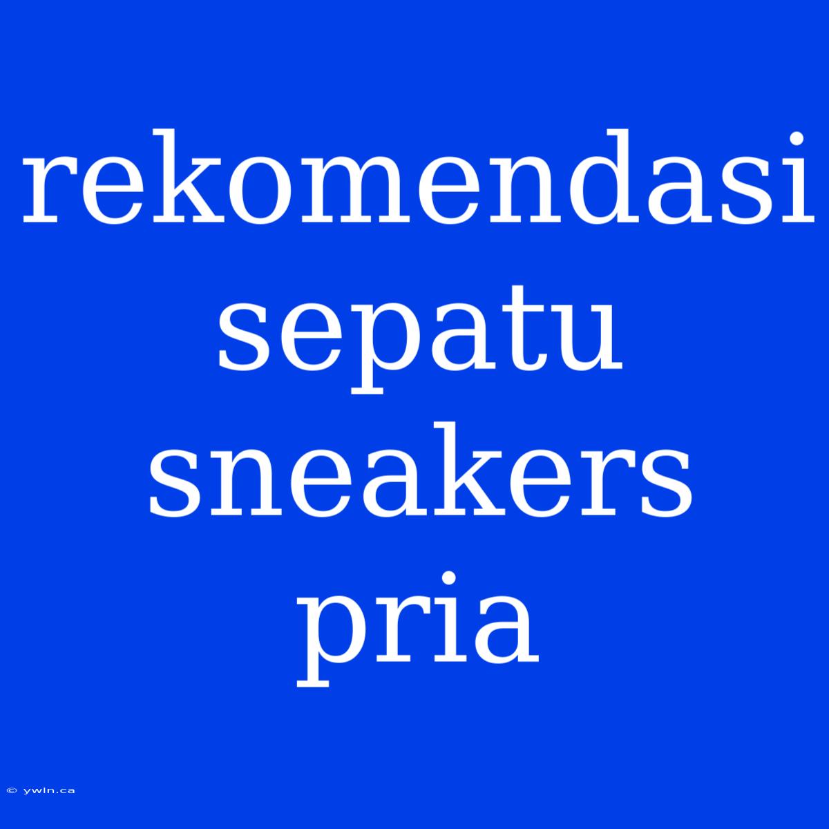 Rekomendasi Sepatu Sneakers Pria