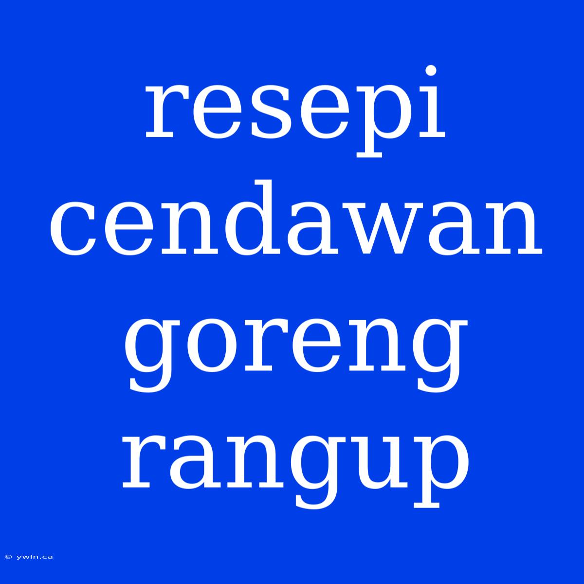 Resepi Cendawan Goreng Rangup