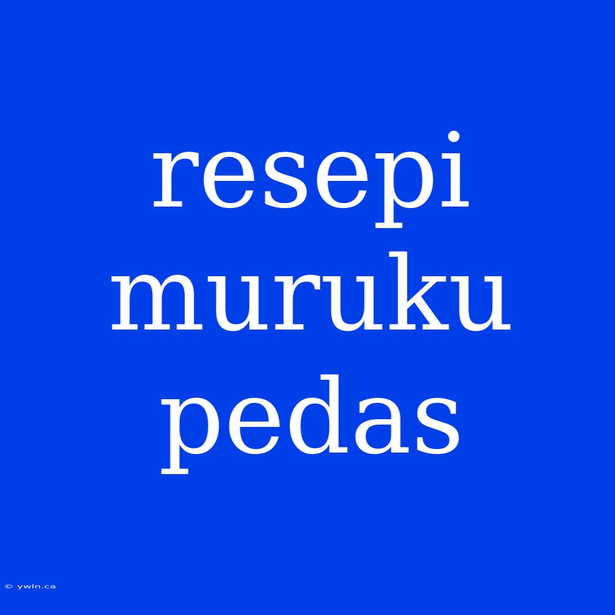 Resepi Muruku Pedas