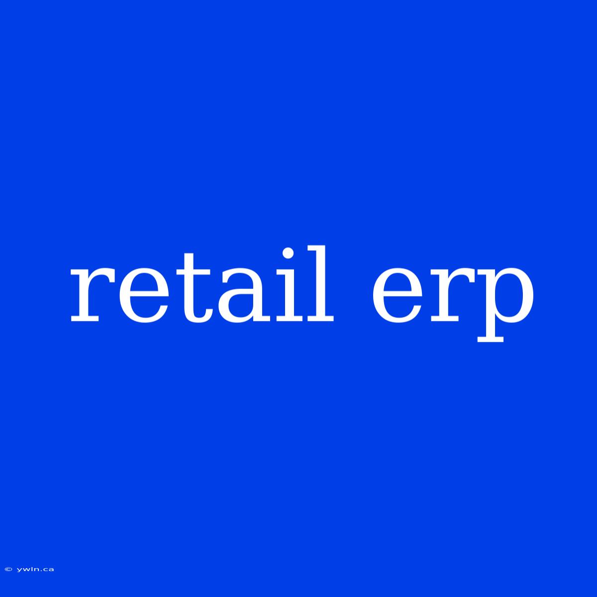 Retail Erp