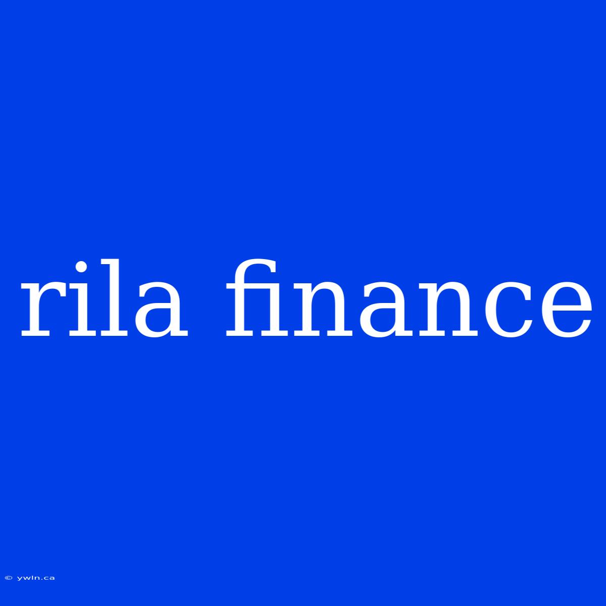 Rila Finance