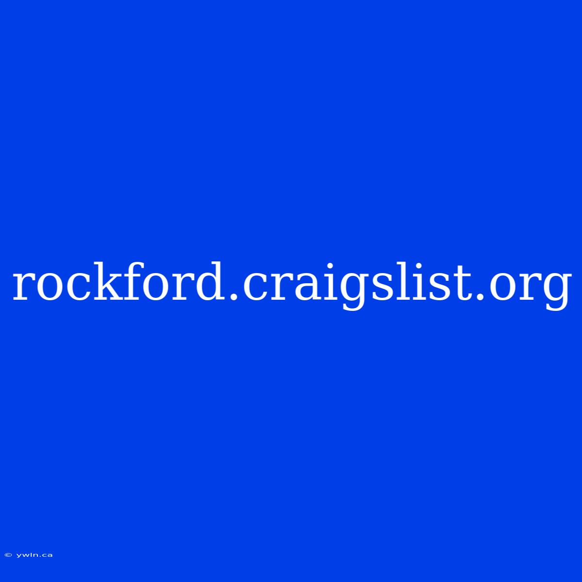 Rockford.craigslist.org