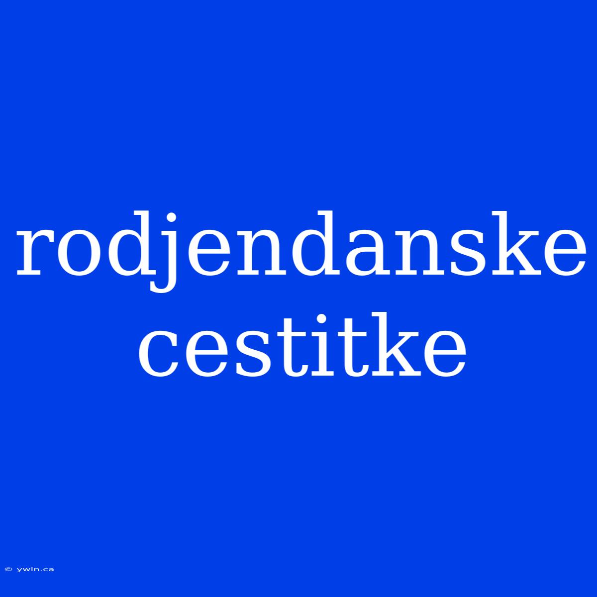 Rodjendanske Cestitke