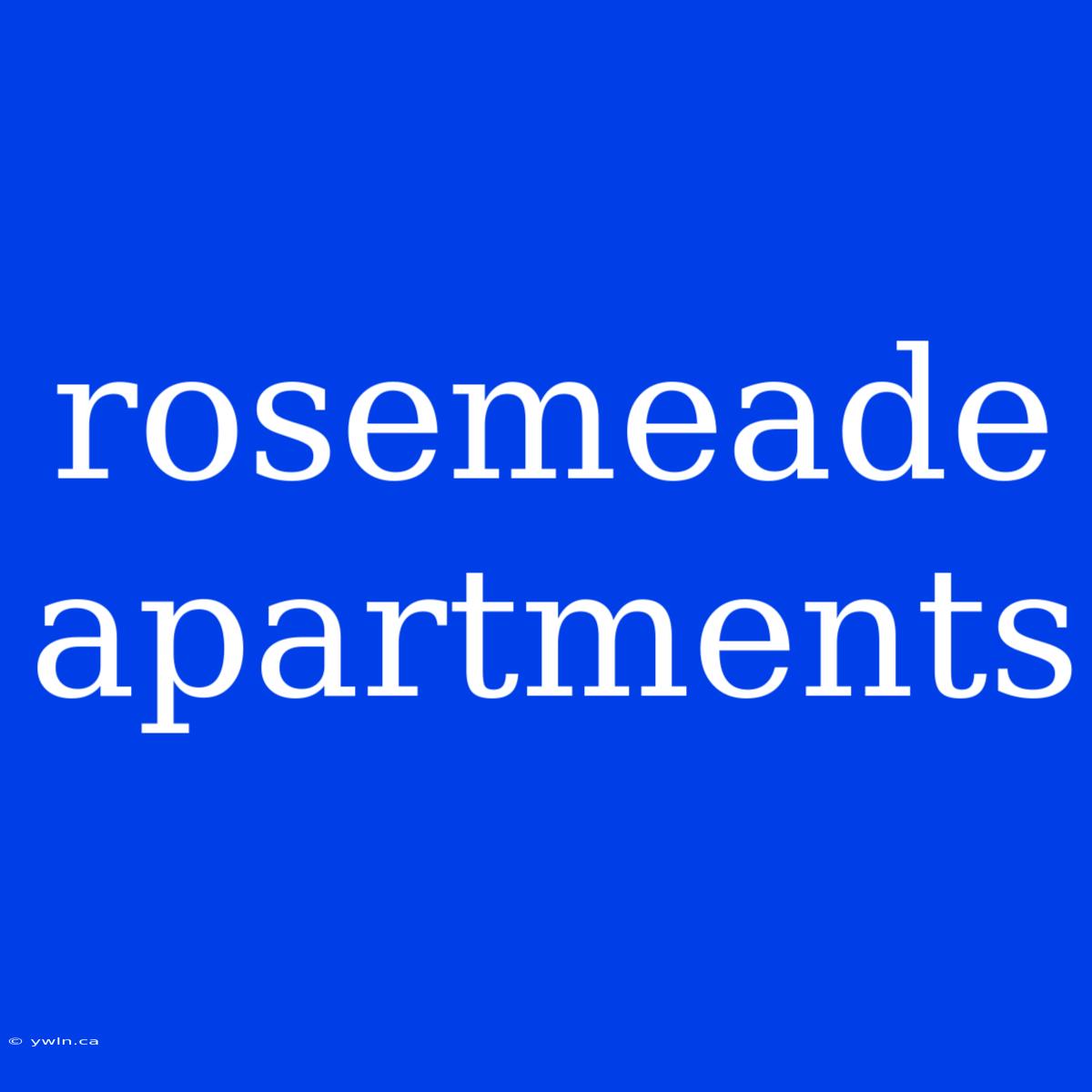 Rosemeade Apartments