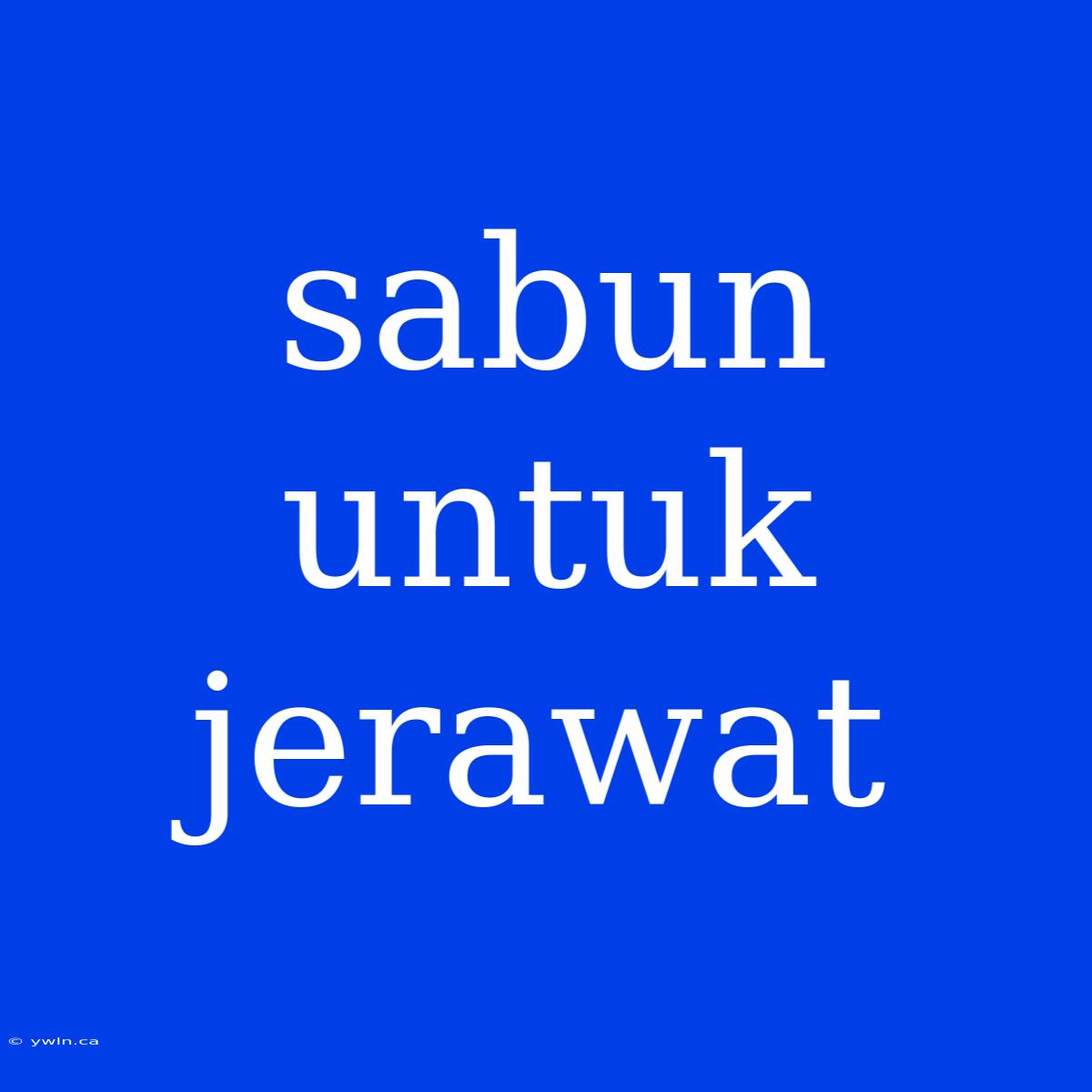 Sabun Untuk Jerawat