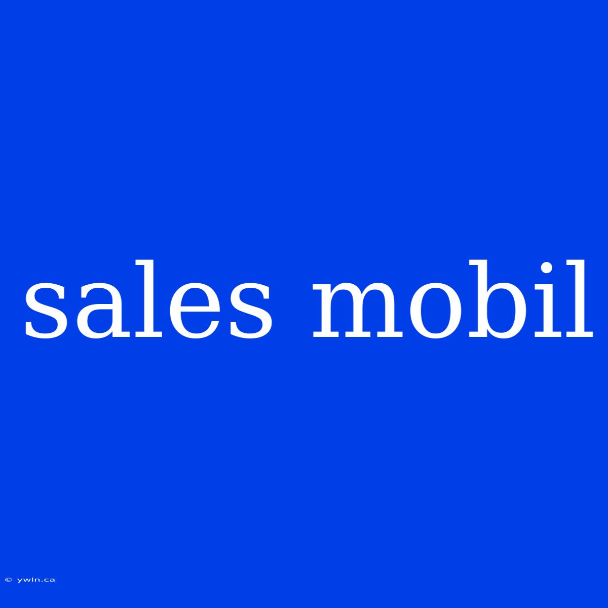 Sales Mobil