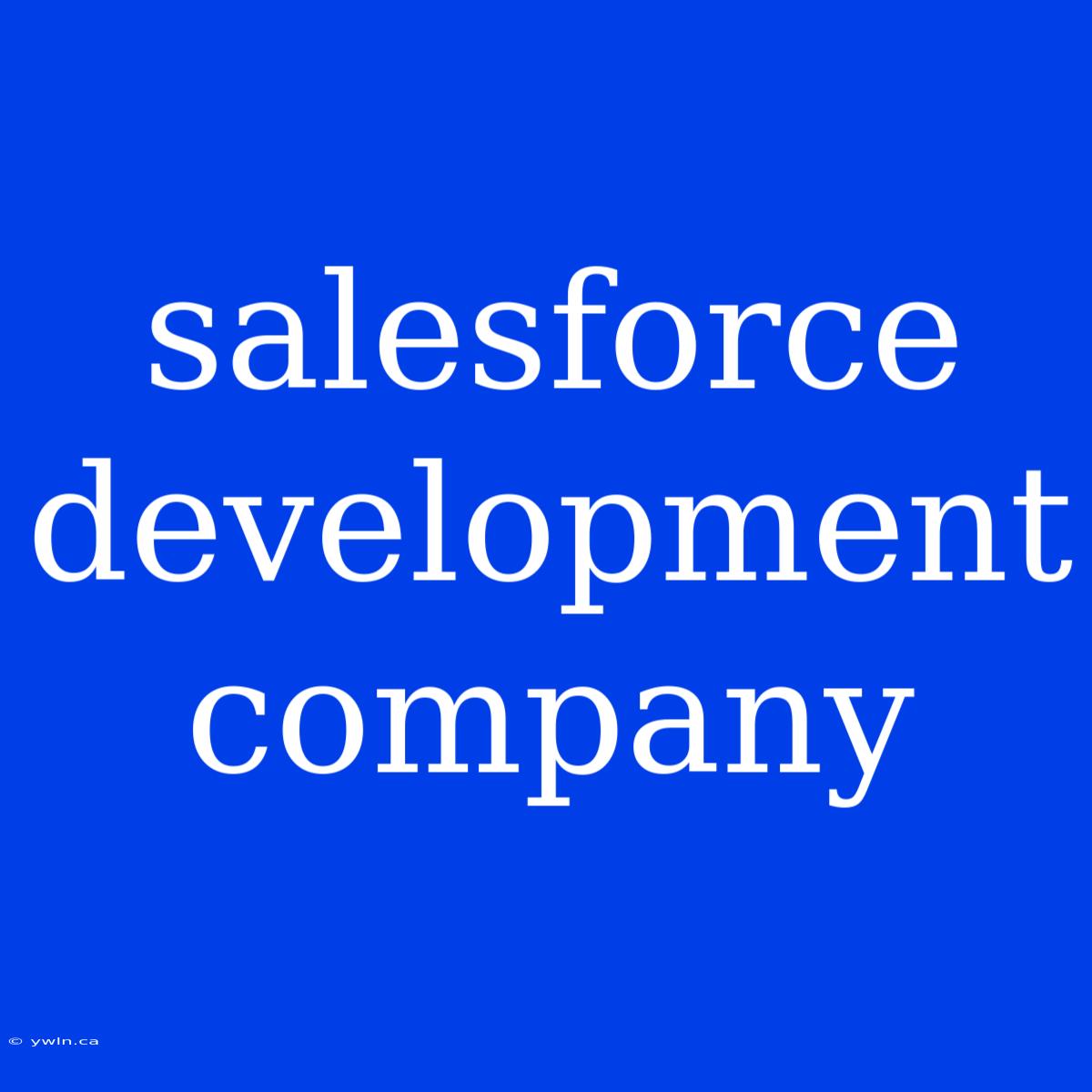 Salesforce Development Company