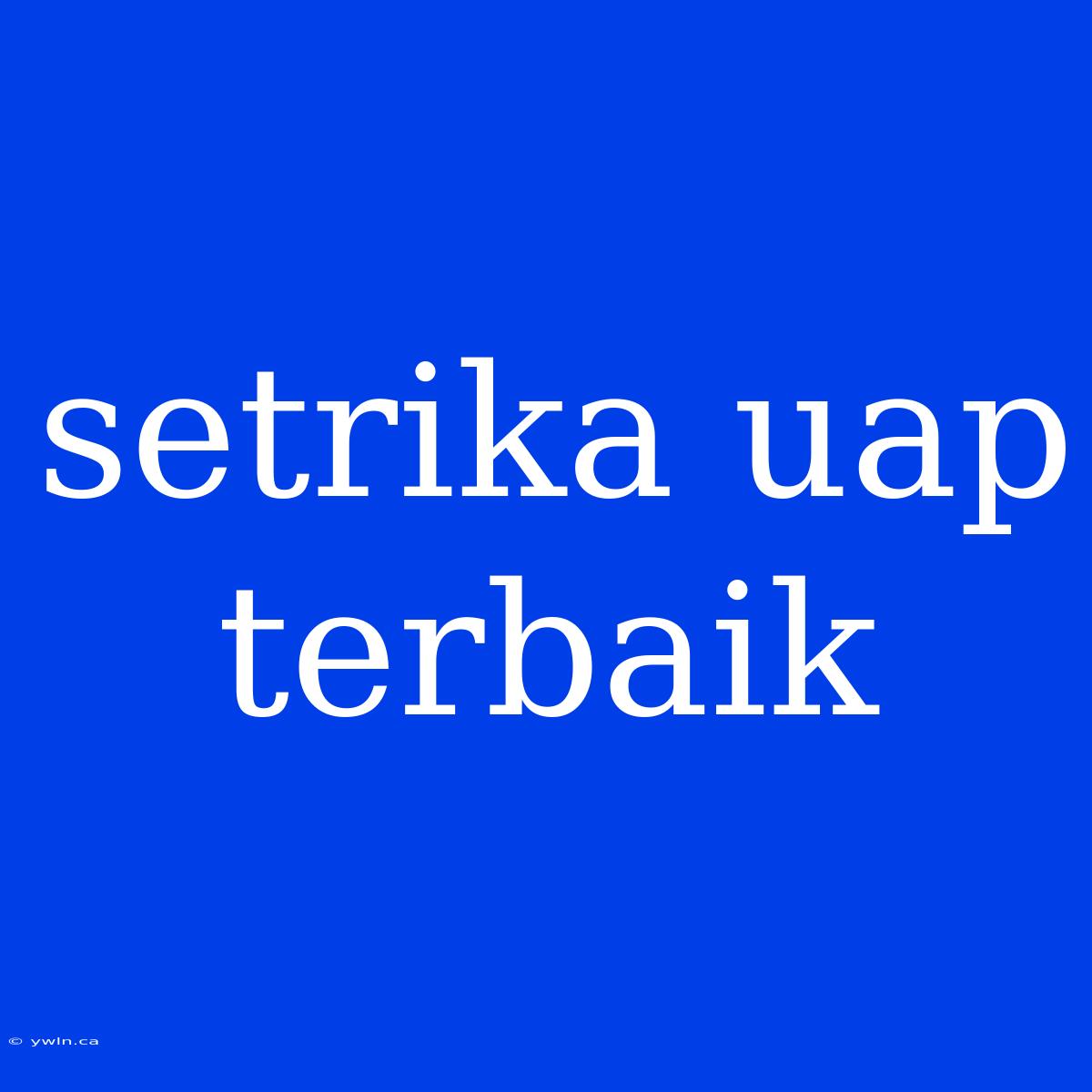 Setrika Uap Terbaik