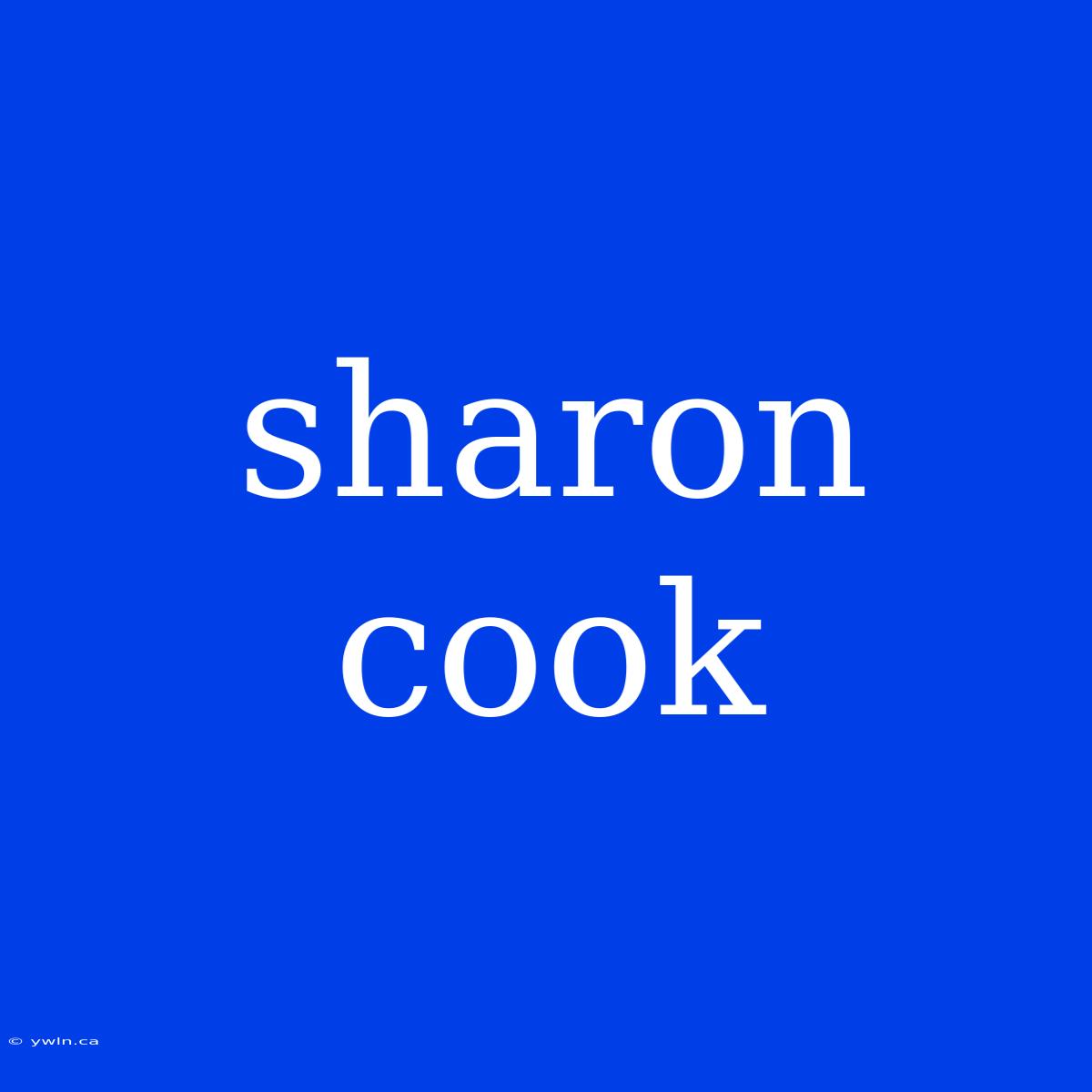 Sharon Cook