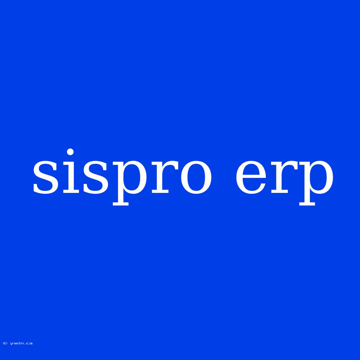 Sispro Erp