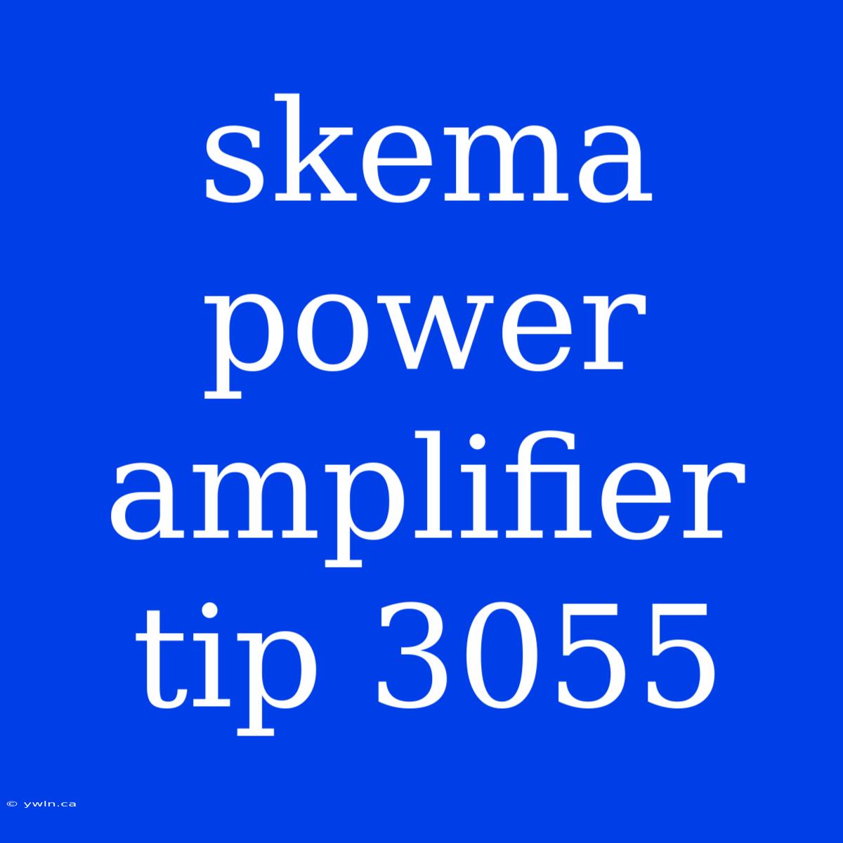 Skema Power Amplifier Tip 3055