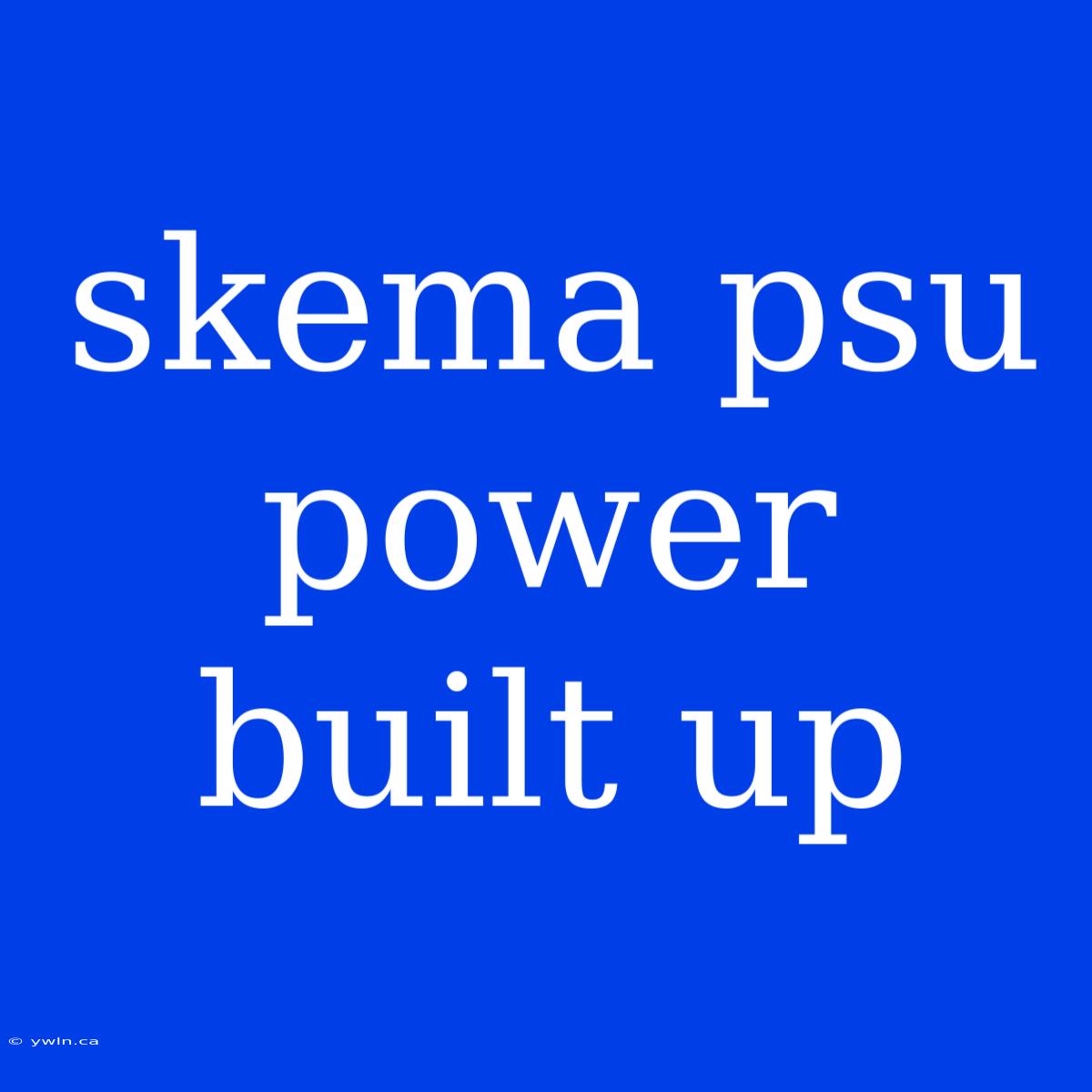 Skema Psu Power Built Up