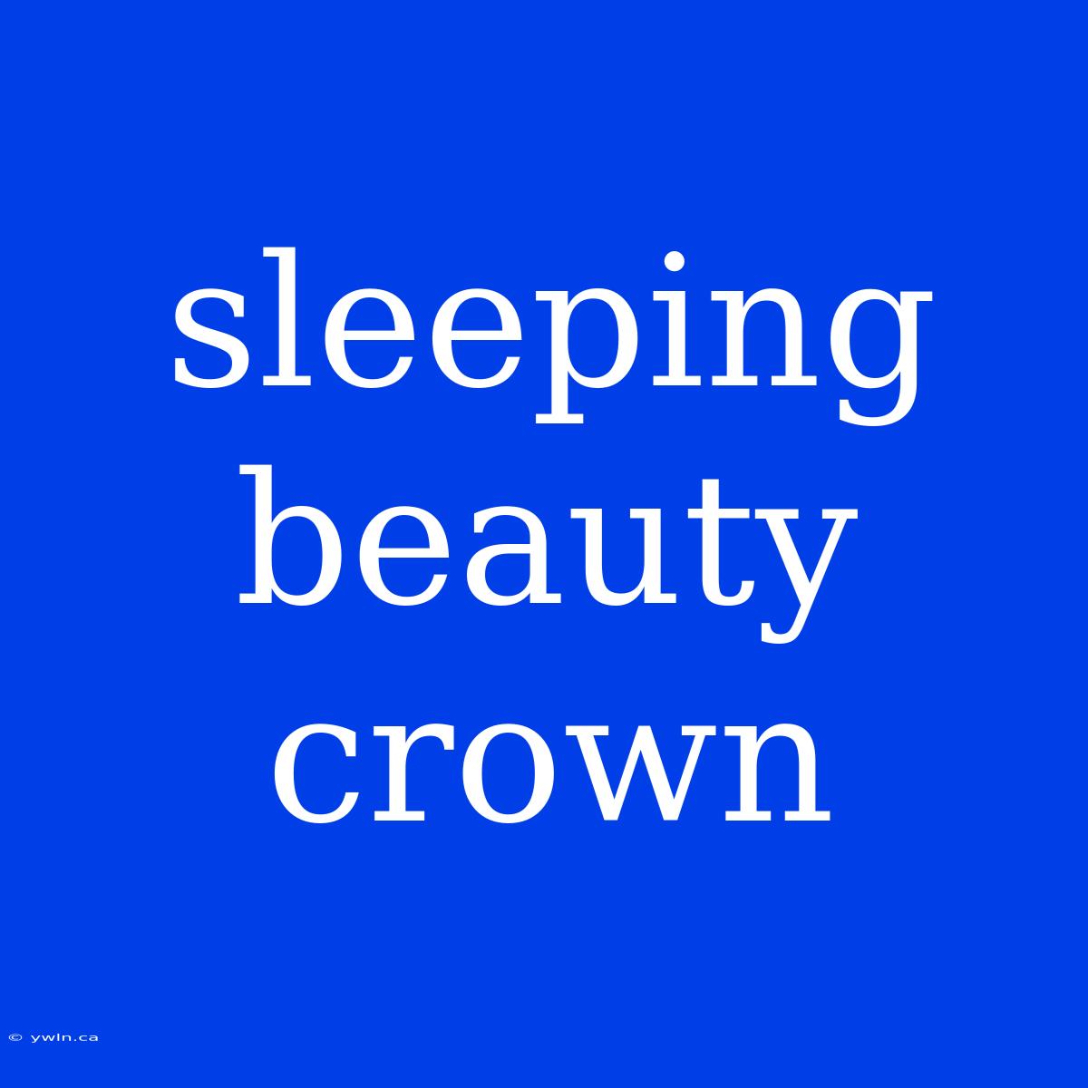 Sleeping Beauty Crown