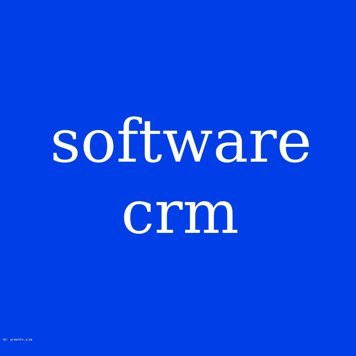 Software Crm