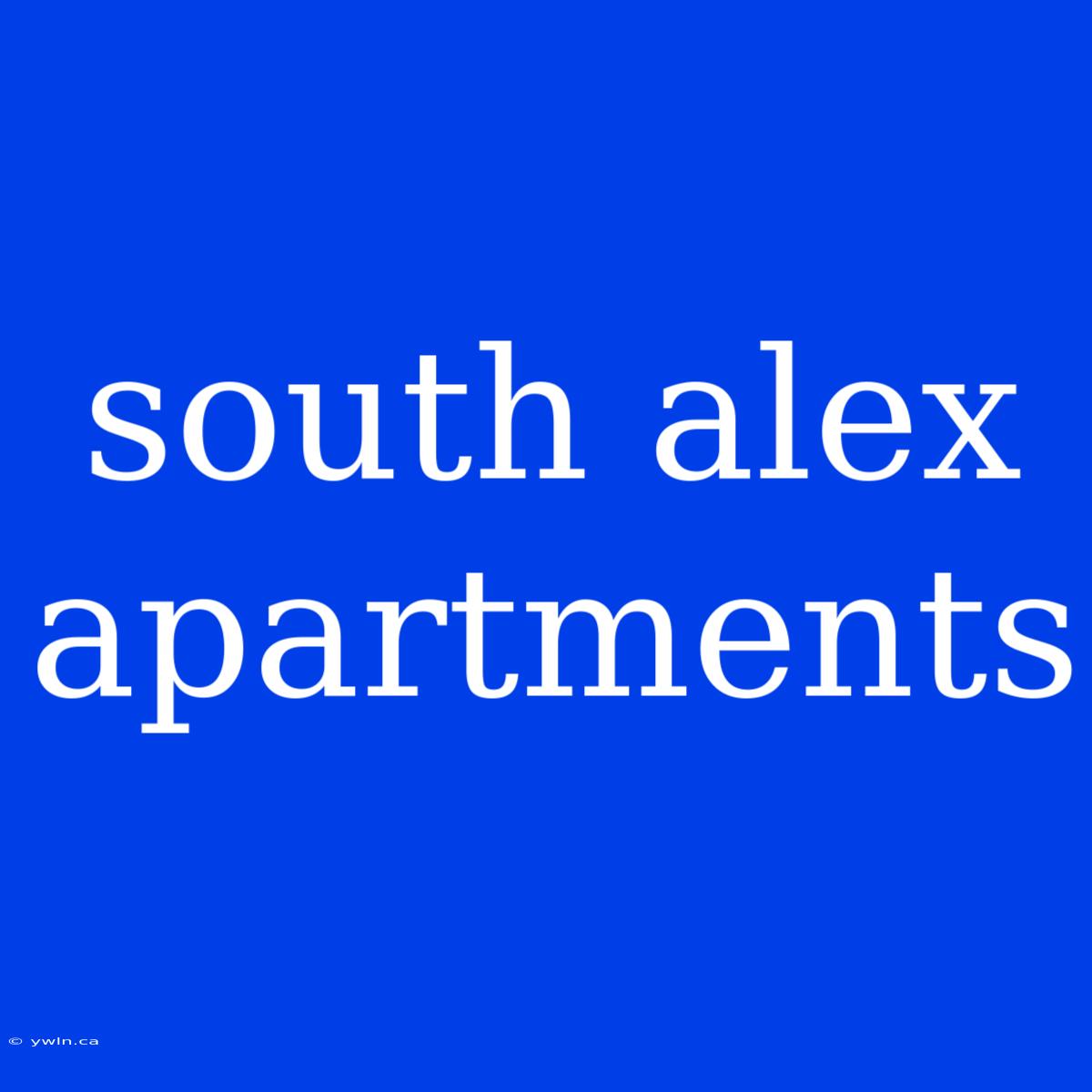 South Alex Apartments