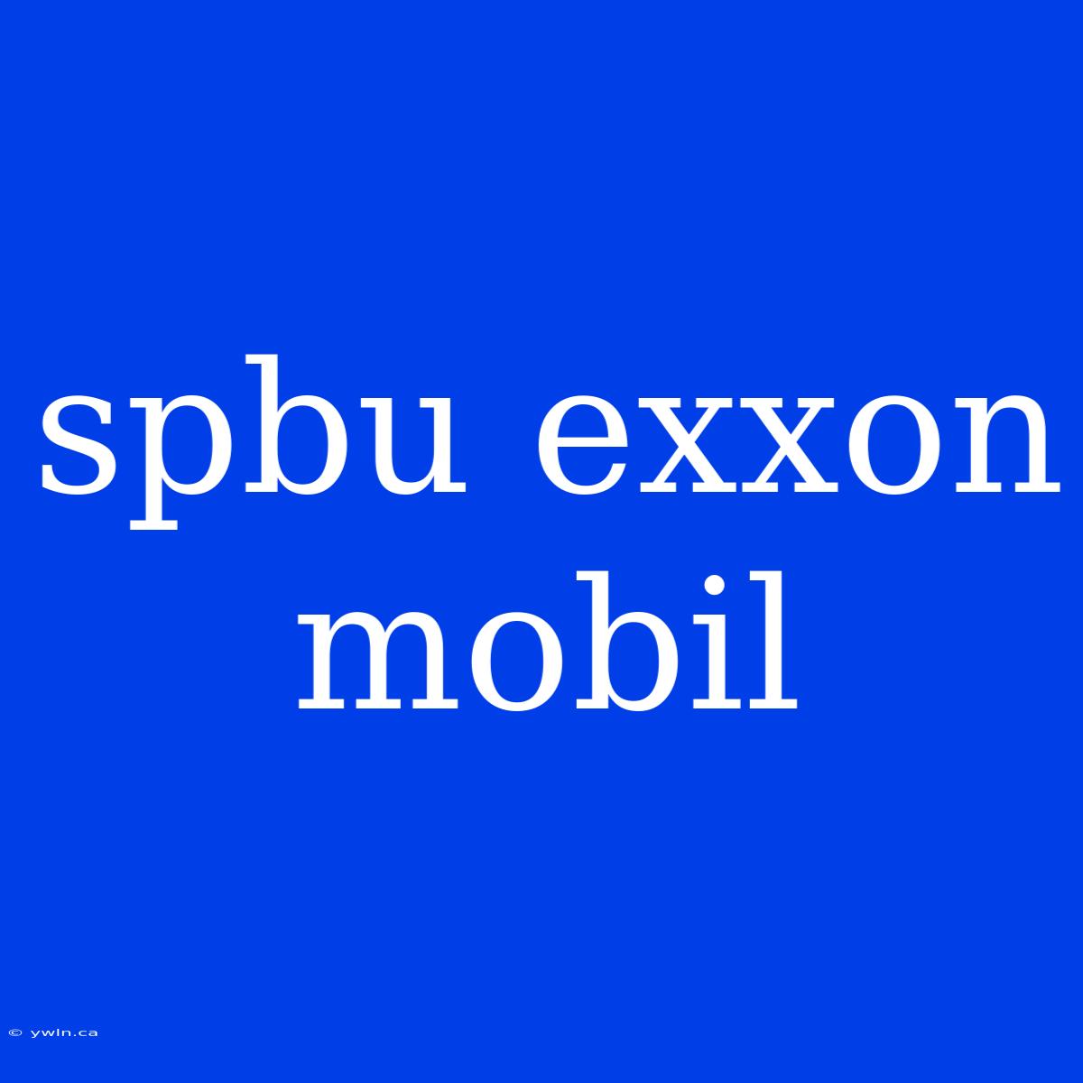 Spbu Exxon Mobil