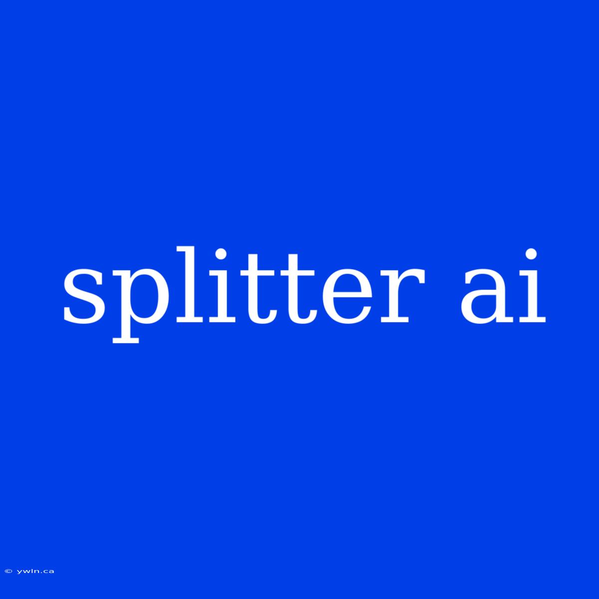 Splitter Ai