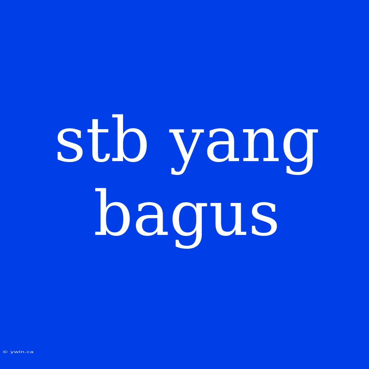 Stb Yang Bagus