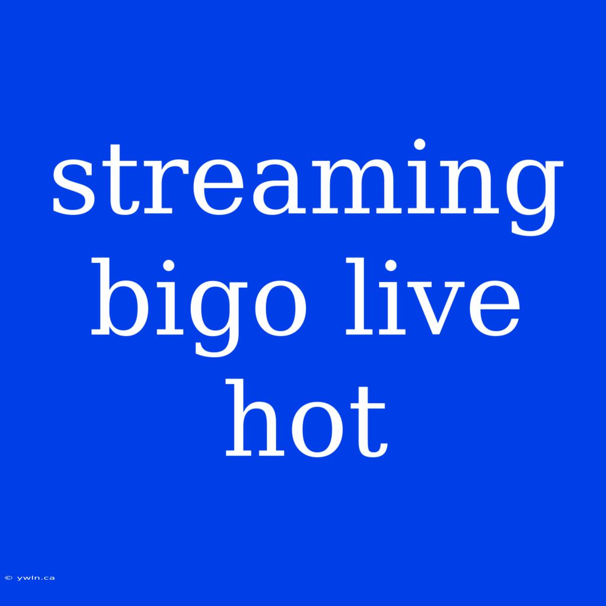 Streaming Bigo Live Hot