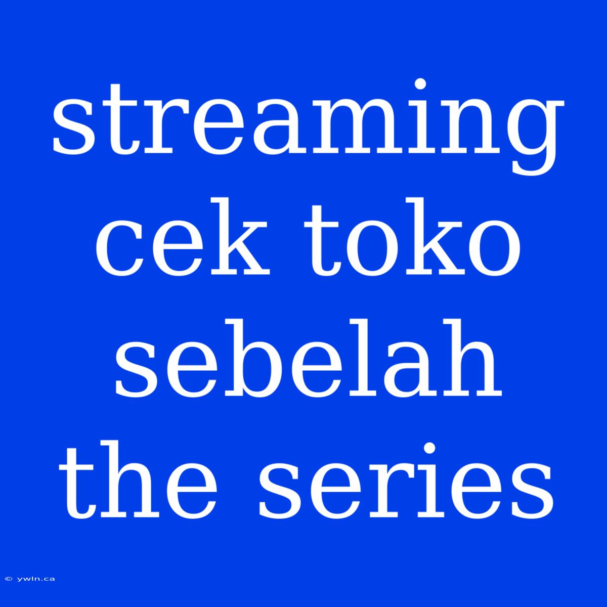 Streaming Cek Toko Sebelah The Series