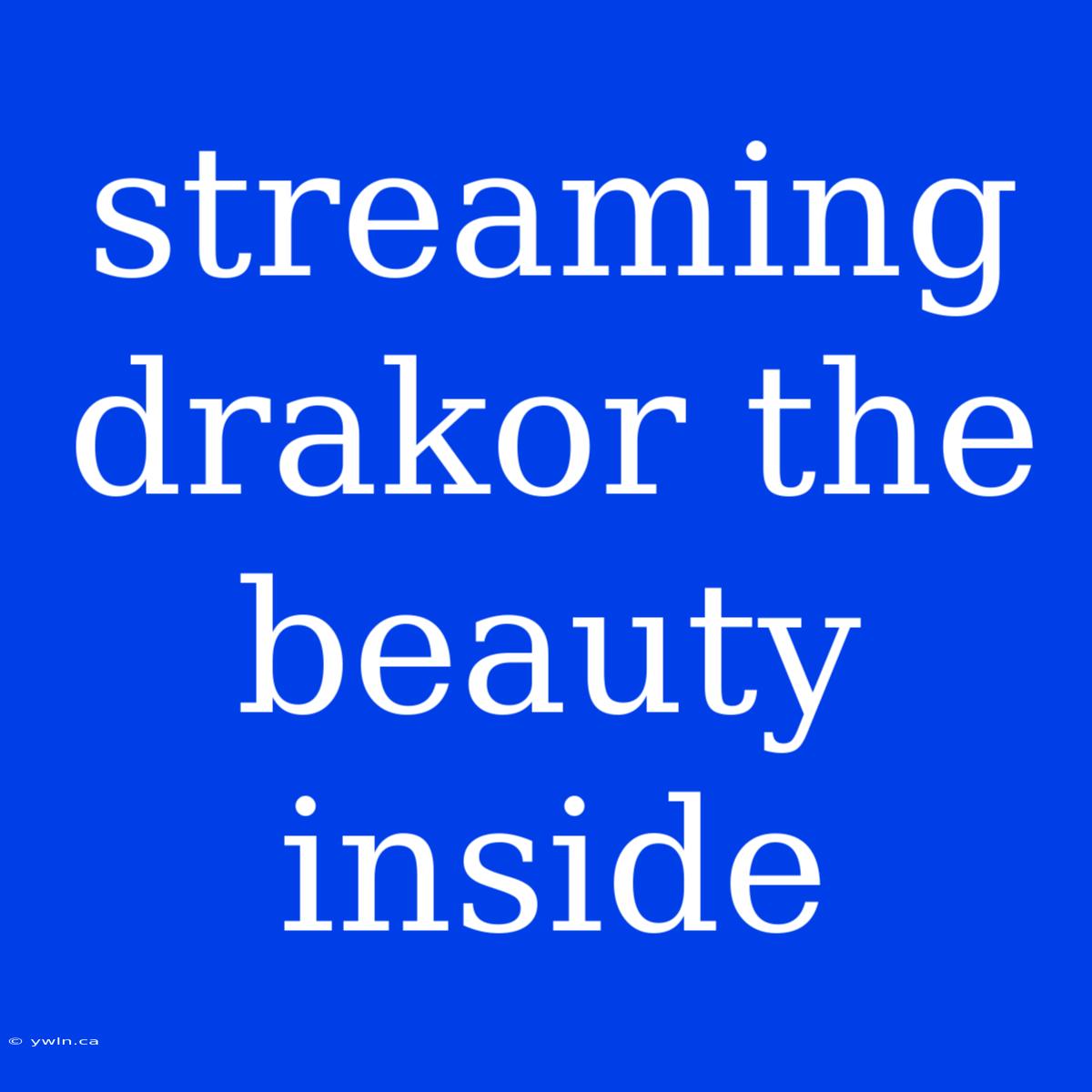 Streaming Drakor The Beauty Inside