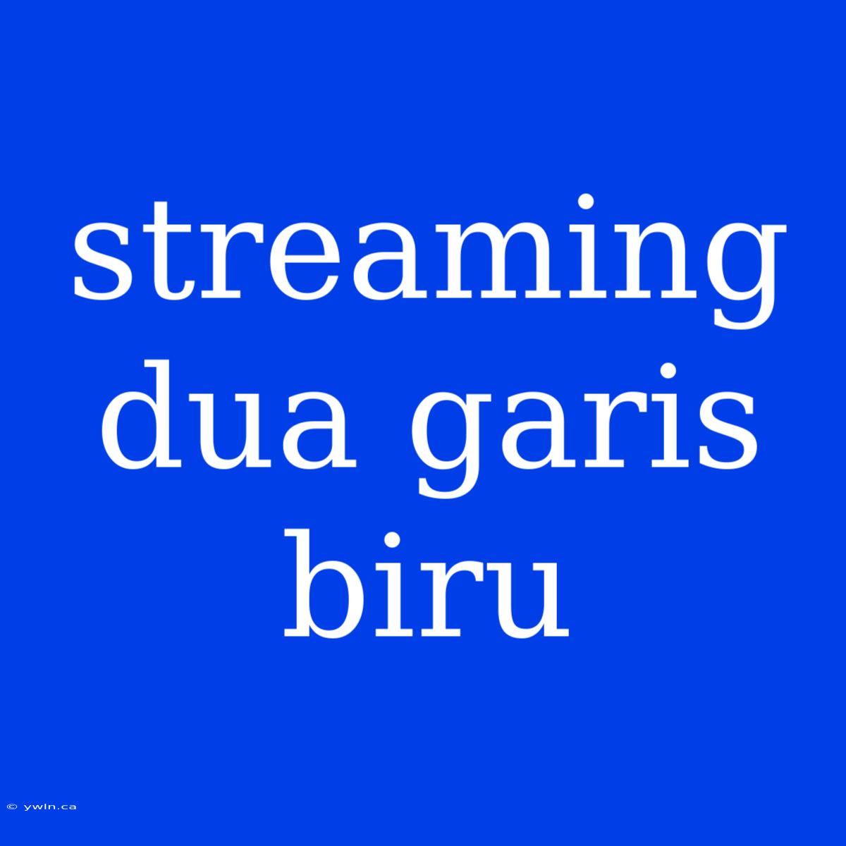 Streaming Dua Garis Biru