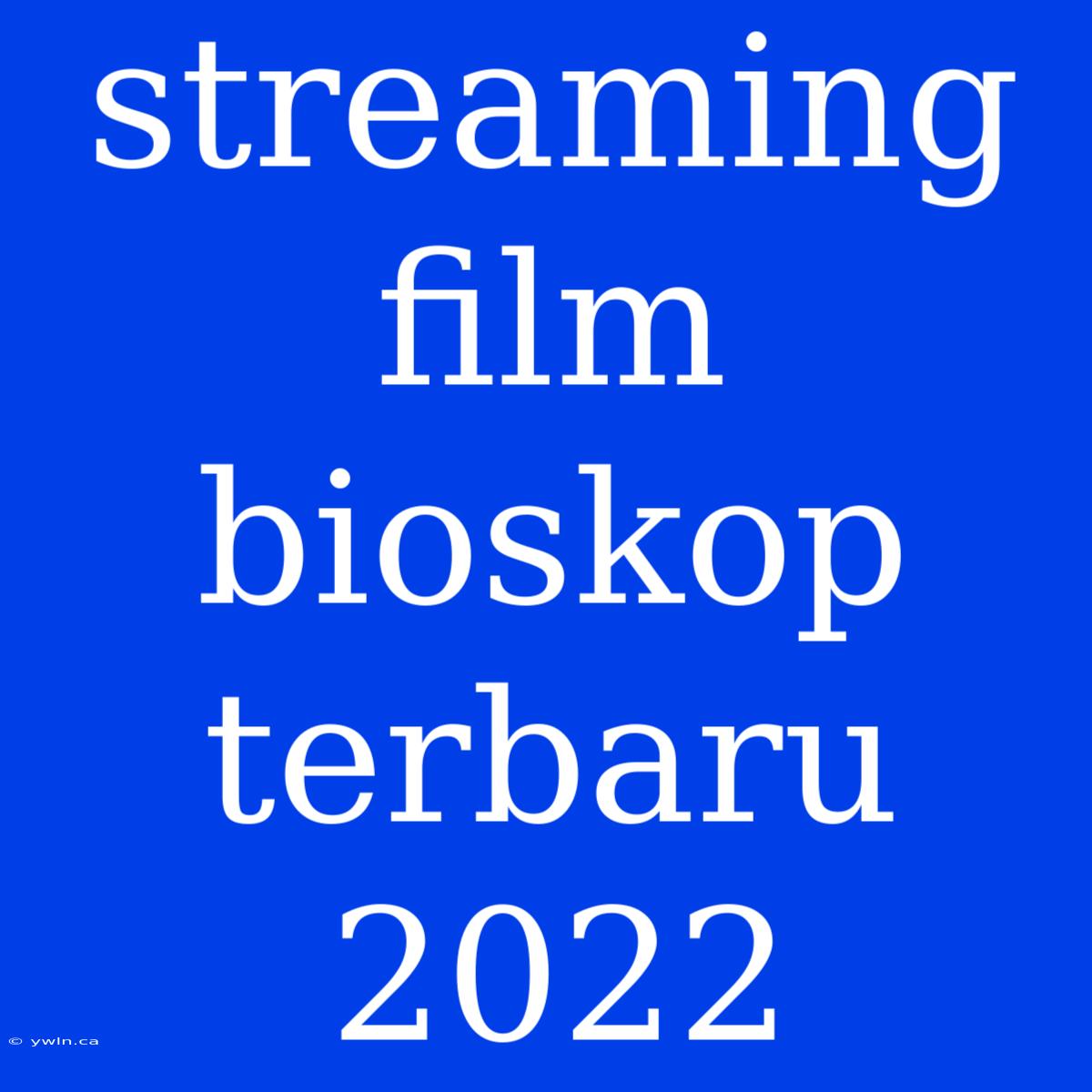 Streaming Film Bioskop Terbaru 2022