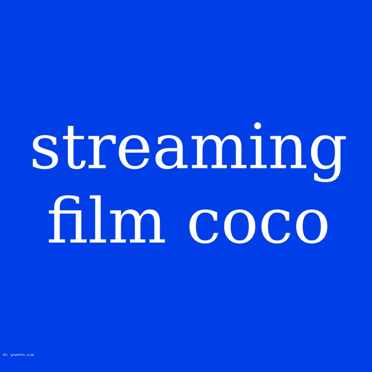 Streaming Film Coco