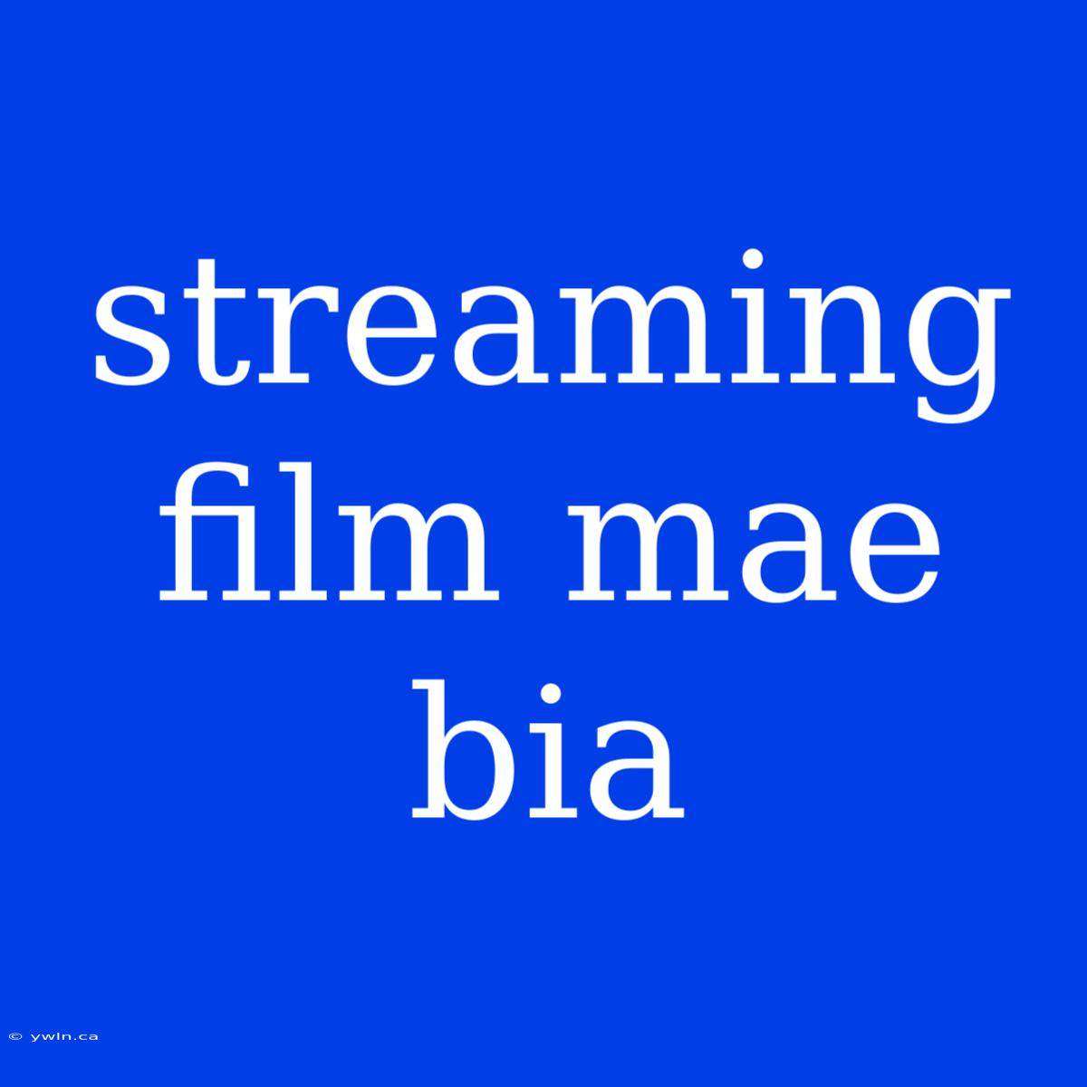 Streaming Film Mae Bia