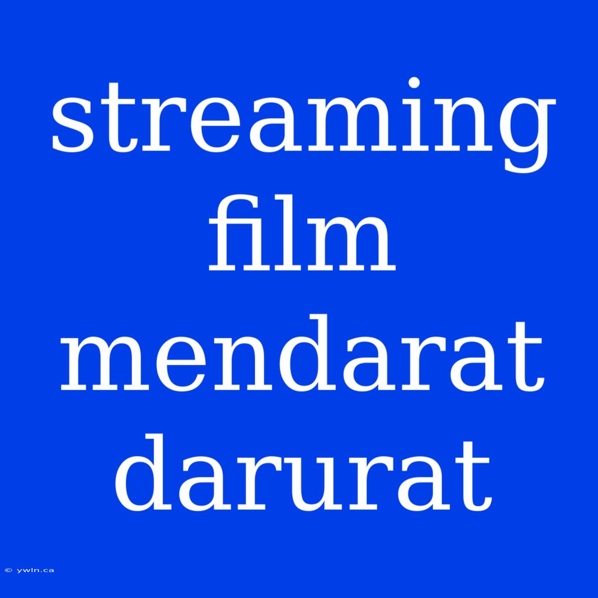 Streaming Film Mendarat Darurat