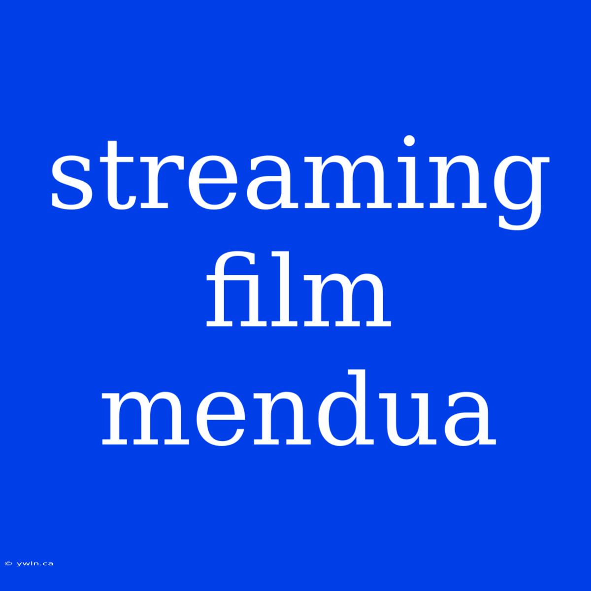 Streaming Film Mendua