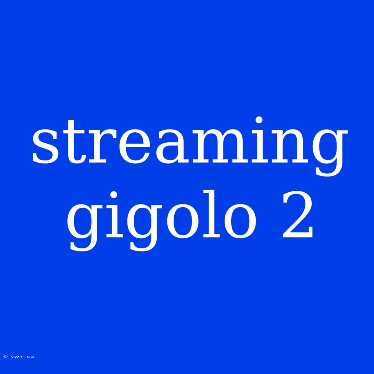 Streaming Gigolo 2