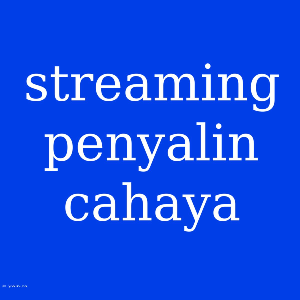 Streaming Penyalin Cahaya