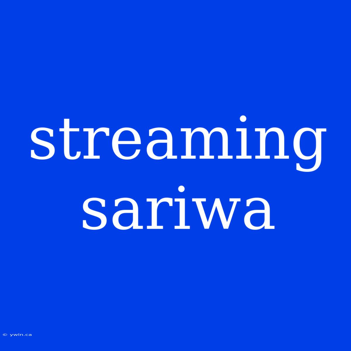 Streaming Sariwa