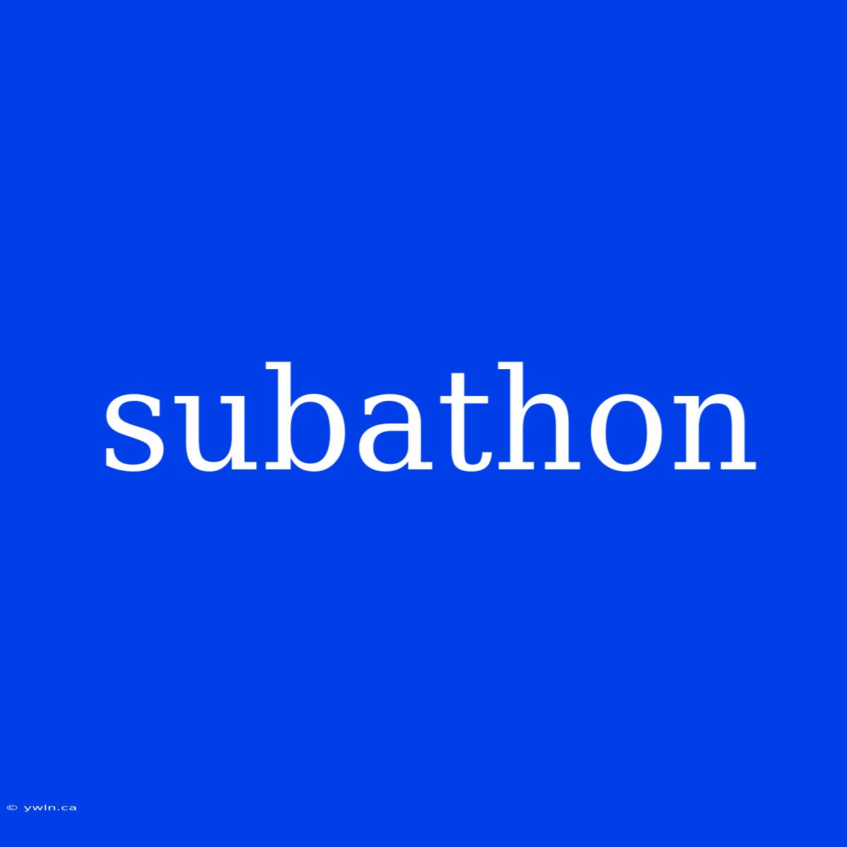 Subathon