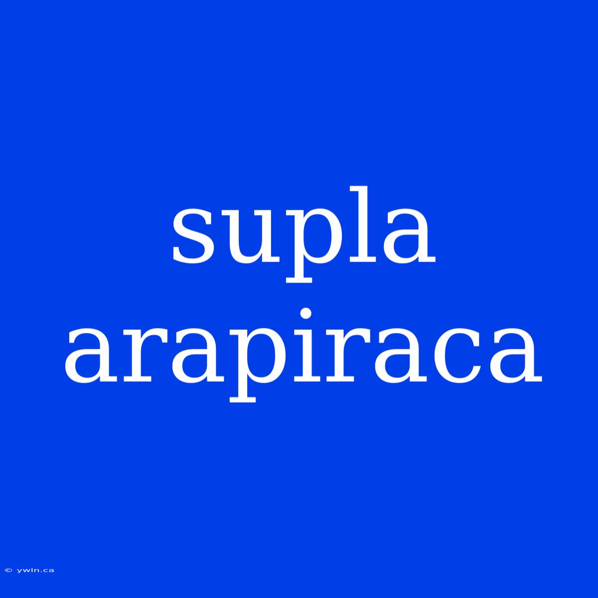 Supla Arapiraca