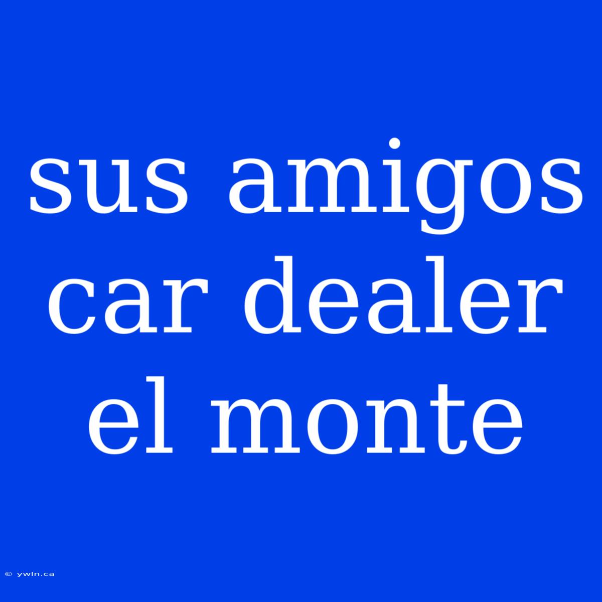 Sus Amigos Car Dealer El Monte