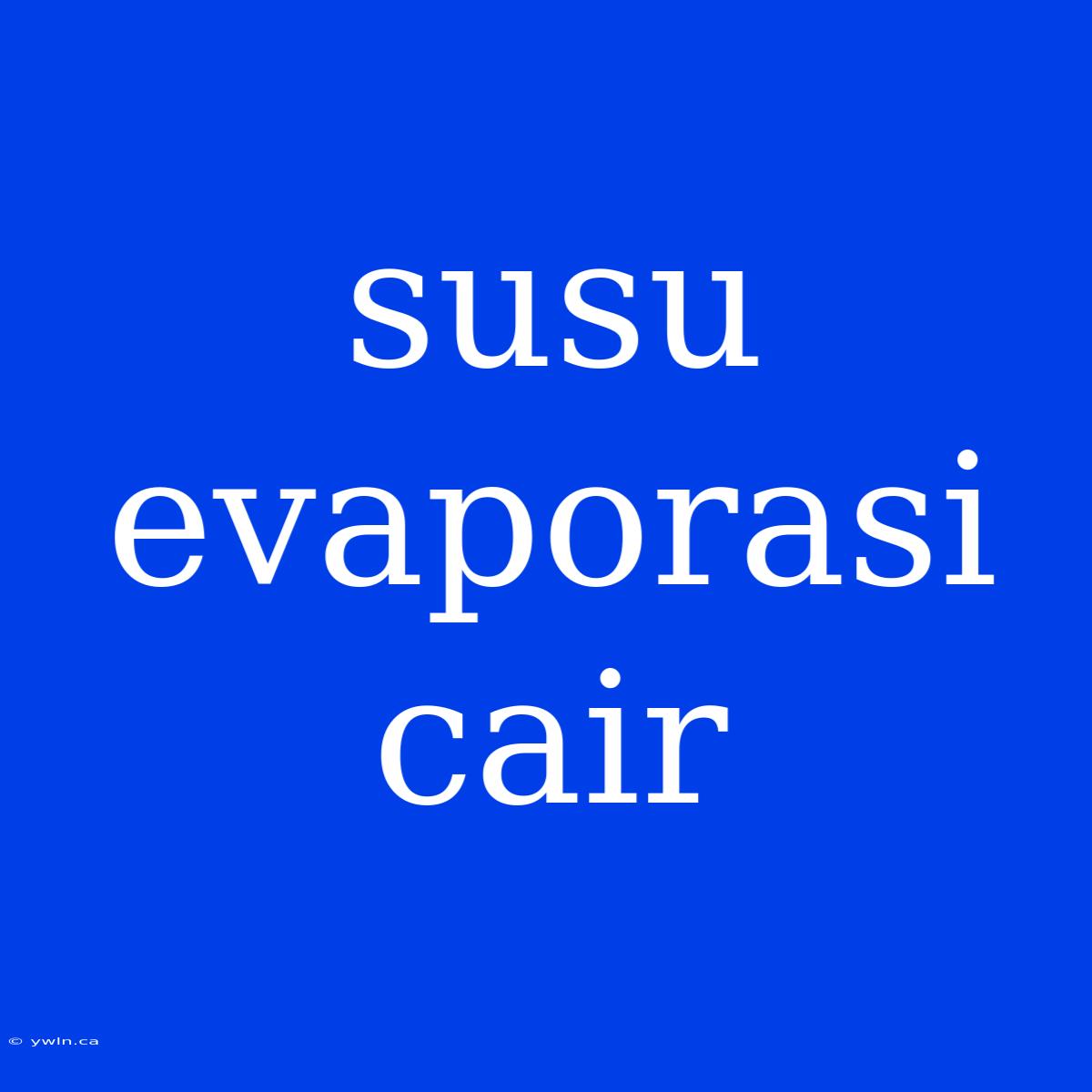 Susu Evaporasi Cair