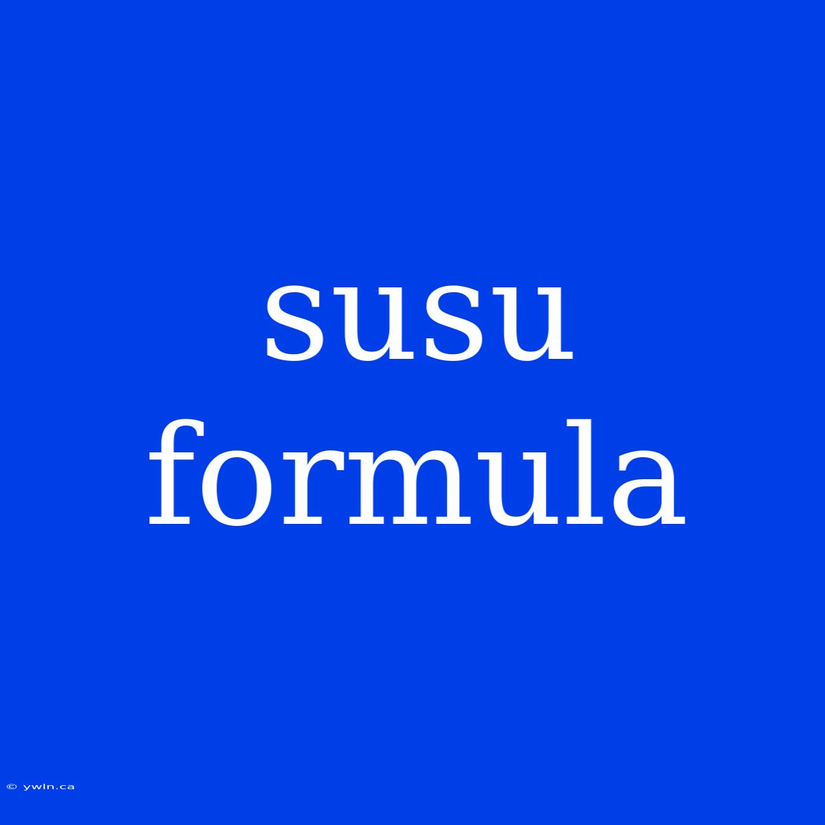 Susu Formula