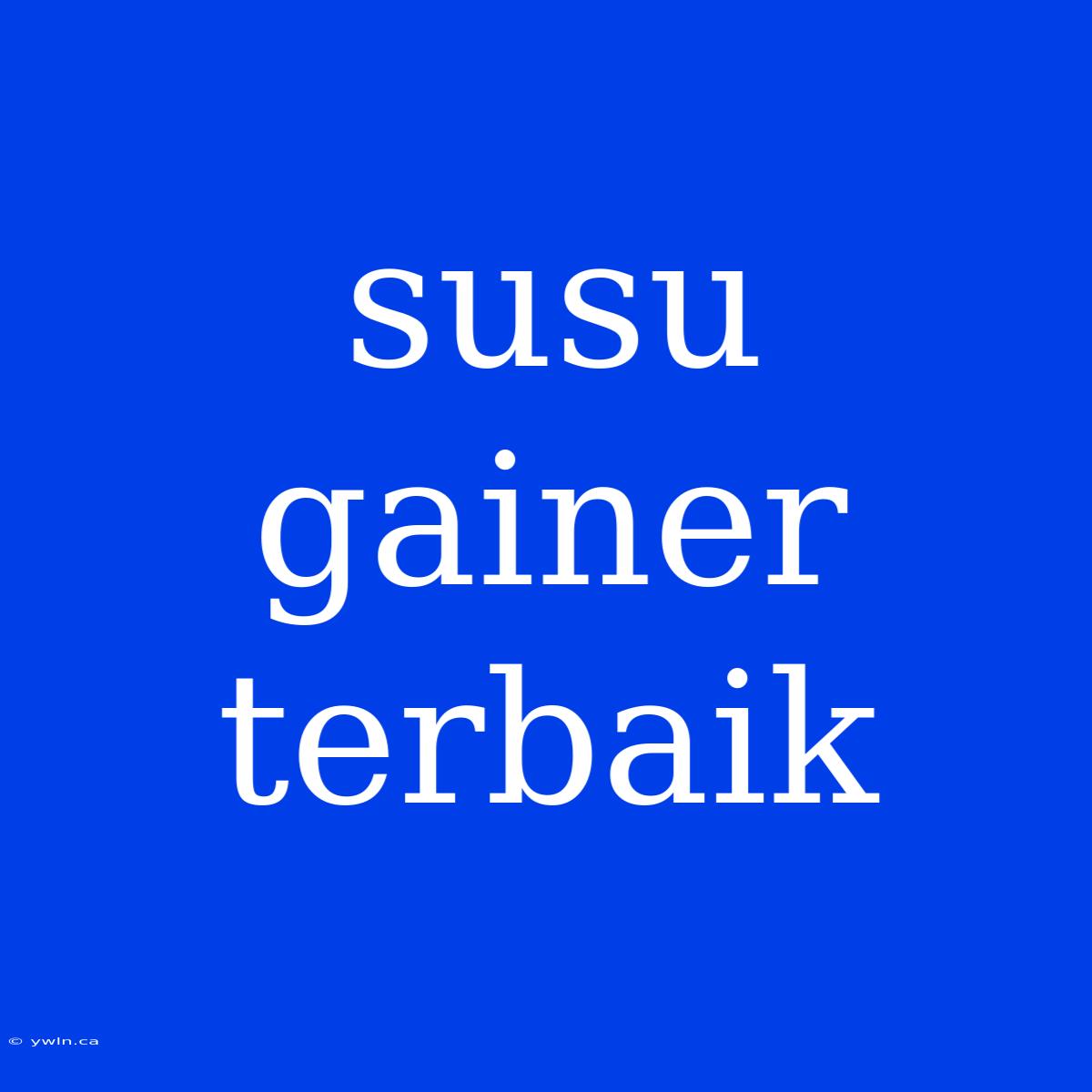 Susu Gainer Terbaik