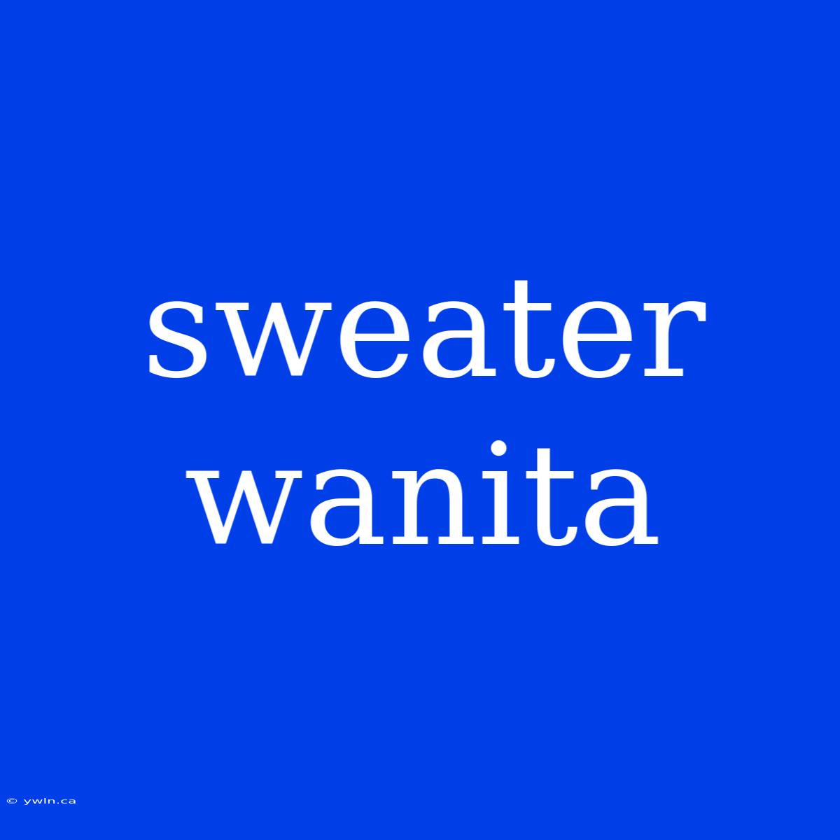 Sweater Wanita