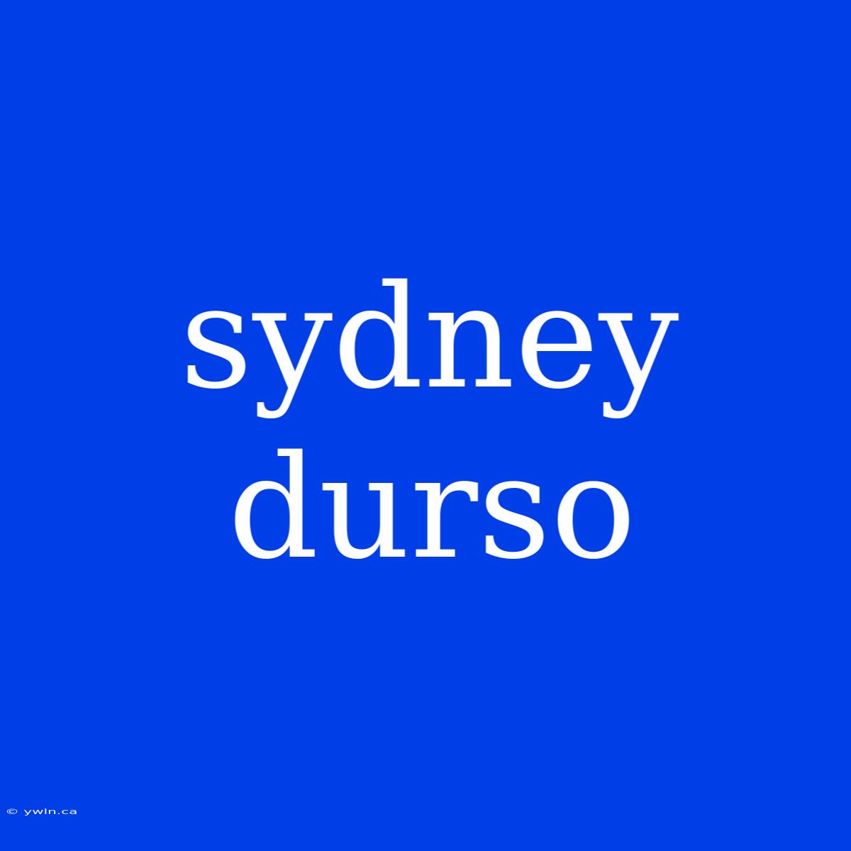 Sydney Durso