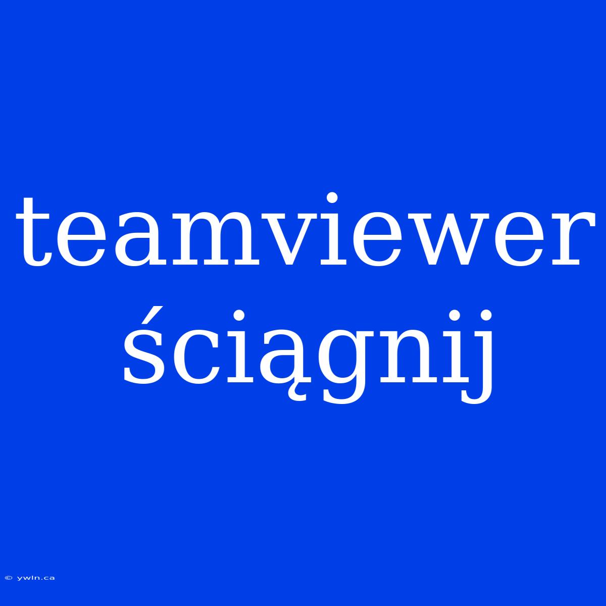 Teamviewer Ściągnij